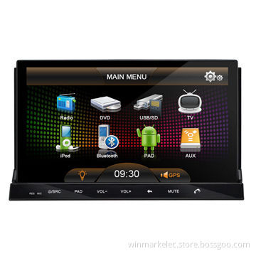 In-dash Double-DIN Digital Car DVD Players with FM/AM Radio, TV and GPS Navigation Function